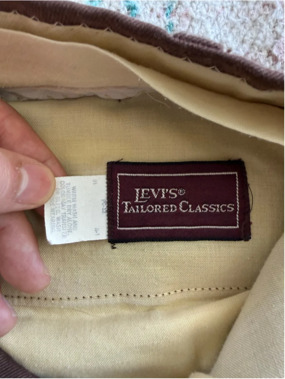 Vintage Levi's Tailored Classics Brown Flared Dress Pants 38x28.5